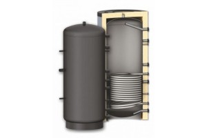 Juodo plieno akumuliacinė 1000L talpa Sunsystem su 3,0 m2 šilumokaičiu PR 1000 Juodo plieno akumuliacinė 1000L talpa Sunsystem su 3,0 m2 šilumokaičiu PR 1000